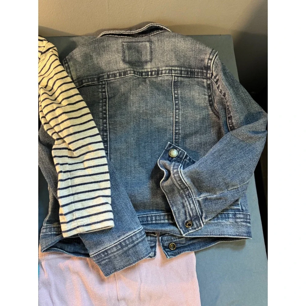 Girls 3T Clothing Bundle 6pc Gap Old Navy OshKosh Carters Denim Jacket Leggings
